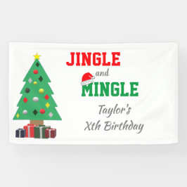 Jingle und Mingle zum Geburtstag Banner