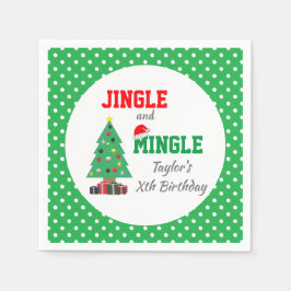 Jingle und Mingle zum Geburtstag Serviette