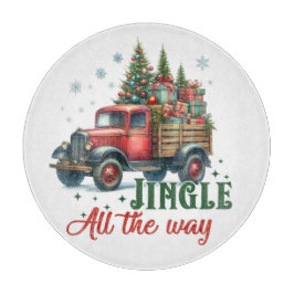 Jingle, Vintager LKW, Weihnachten Schneidebrett