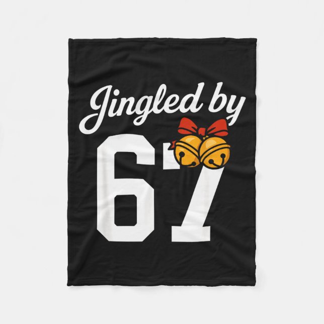 Jingled By 67 Meme, Funny Boys Christmas  Fleecedecke (Vorderseite)
