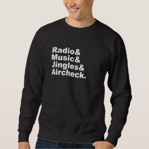 Jingles Am Fm Vintag Radio Sweatshirt