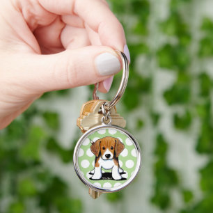 JiniArt Beagle Pup Schlüsselanhänger