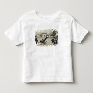 "Jinrikisha" vor einem Tempel, c.1880 (Hand Co Kleinkind T-shirt