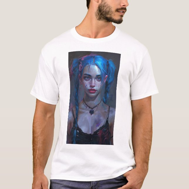 Jinx aus dem arkanexplosiven T - Shirt (Vorderseite)