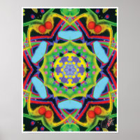 Jinx Kinetic Collage Kaleidoscope Poster