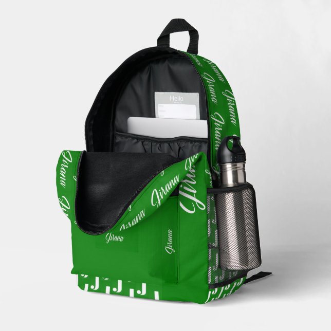 JIRANA BEDRUCKTER RUCKSACK (Rückseitige Ecke links (Offen) )