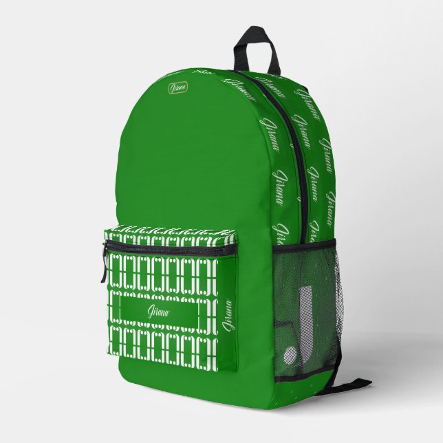 JIRANA BEDRUCKTER RUCKSACK (Rückseitige Ecke Rechts)