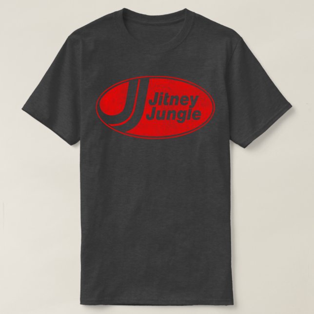 Jitney Jungle Vintag Look verblasst Design T-Shirt (Design vorne)