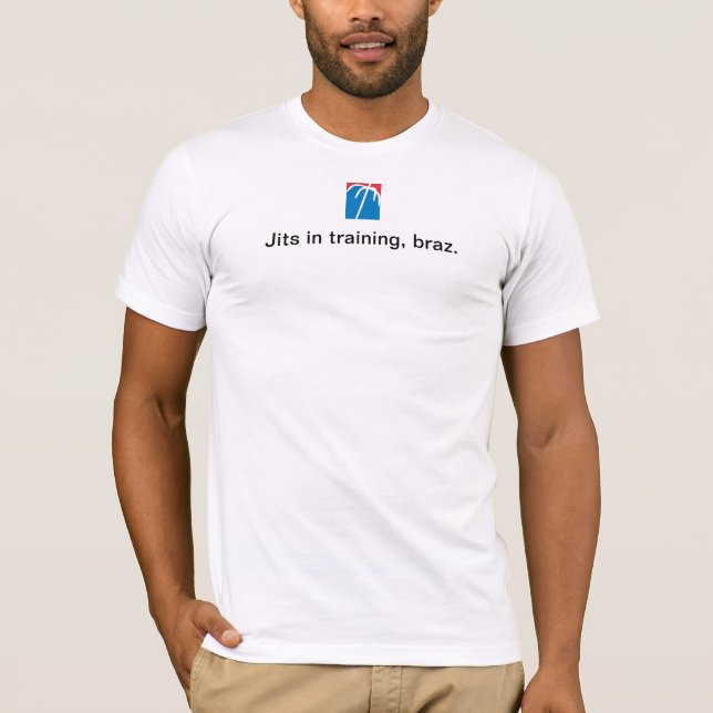 Jits im Training, braz. T-Shirt (Vorderseite)