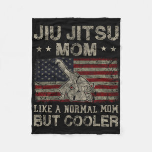 Jitsu Mama wie eine normale Mama, aber coolere Mut Fleecedecke