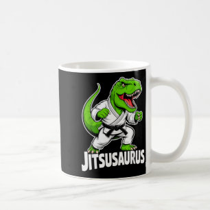 Jitsusaurus Lustiger Dinosaurier Grüner T-Rex Bras Kaffeetasse