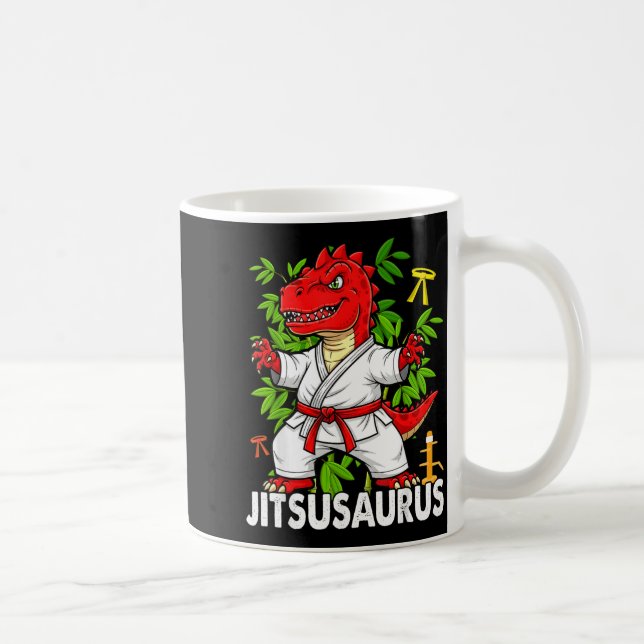 Jitsusaurus Lustiges Jiu Jitsu Trex MMA Brasiliani Kaffeetasse (Rechts)