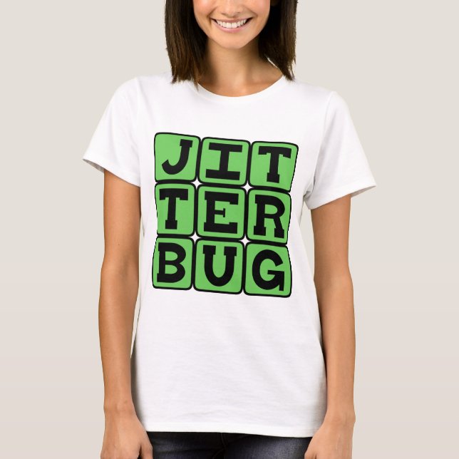 Jitterbug, Tanzart T-Shirt (Vorderseite)