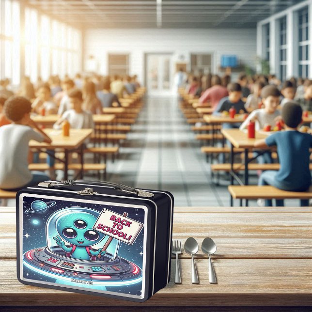 Jitters am ersten Tag - Alien Edition Metall Brotdose (Von Creator hochgeladen)