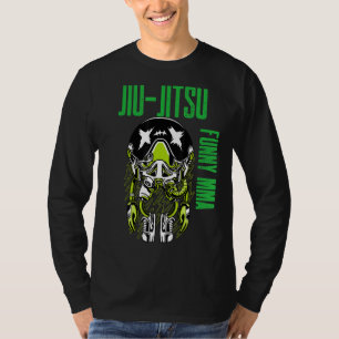Jiu Jitsu Alien Astronaut Chill Mixed Martial Arts T-Shirt