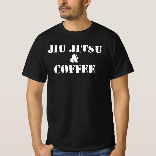 Jiu Jitsu And Coffee T-Shirt (Vorderseite)