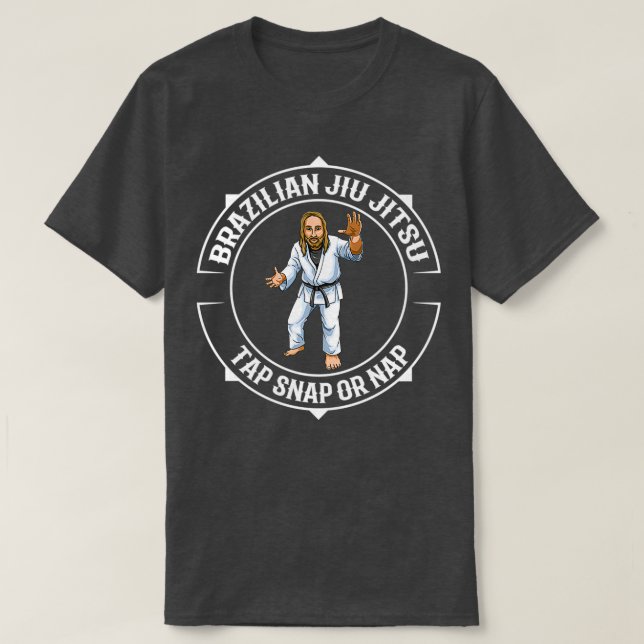 Jiu Jitsu and Jesus BJJ and Grappling 1 T-Shirt (Design vorne)