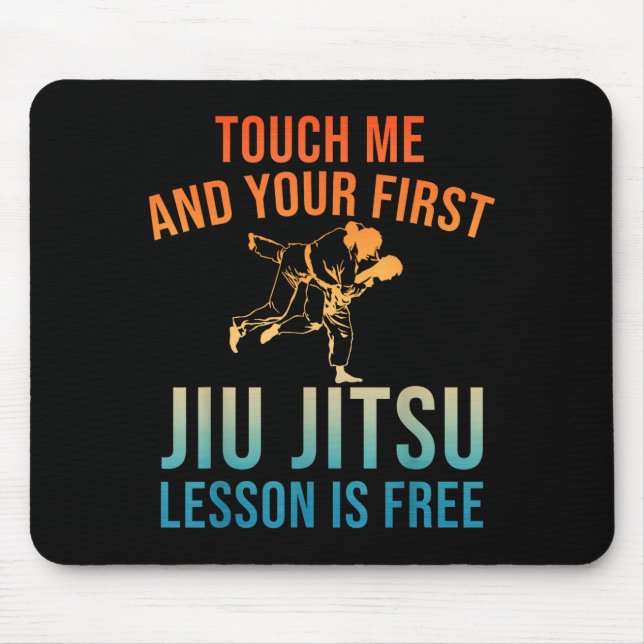 Jiu Jitsu Art For Men Women Brazilian Jujitsu Bjj  Mousepad (Vorne)