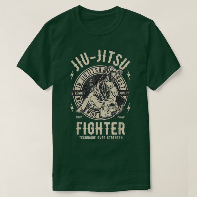 JIU JITSU BJJ Brazilian Jiu Jitsu Fighter 2 T-Shirt (Design vorne)