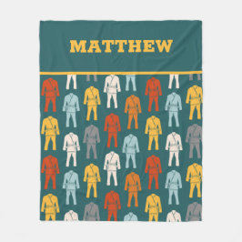 Jiu Jitsu BJJ Gi Uniform Personalisiert Fleecedecke