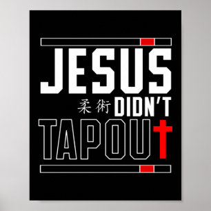 Jiu Jitsu Bjj Jesus hat nicht den Jesus-Glauben Ge Poster