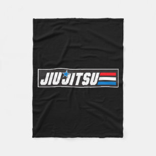Jiu Jitsu BJJ Kampfsport Krieger Kämpfer Grafik Fleecedecke