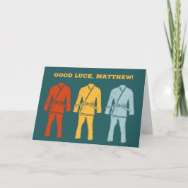 Jiu Jitsu BJJ Personalisiert Viel Glück Karte