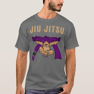 Jiu Jitsu BJJ Sloth Jiu Jitsu Lila Belt mit Tex T-Shirt