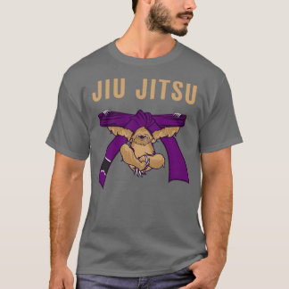 Jiu Jitsu BJJ Sloth Jiu Jitsu Lila Belt mit Tex T-Shirt
