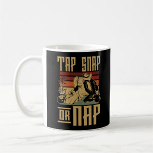 Jiu Jitsu Bjj Tap Snap Oder Nickerchen Retro Vinta Kaffeetasse