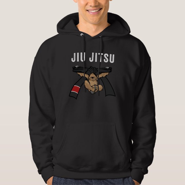 Jiu Jitsu BJJ Trägheit Jiu Jitsu schwarzer Gürtel Hoodie (Vorderseite)
