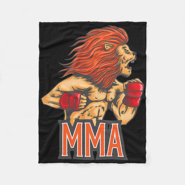 Jiu-Jitsu, Boxen, Kickboxen und MMA S  Fleecedecke (Vorderseite)