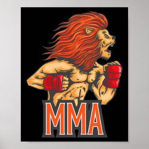 Jiu-Jitsu, Boxen, Kickboxen und MMA S Poster