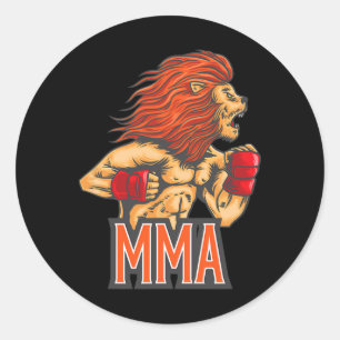 Jiu-Jitsu, Boxen, Kickboxen und MMA S Runder Aufkleber