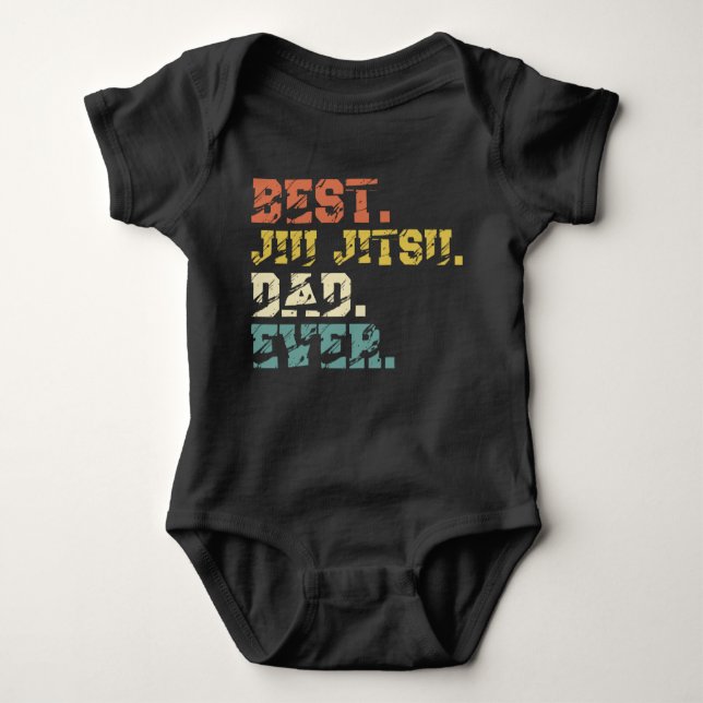 Jiu Jitsu Brasilianischer Vater Best jemals Baby Strampler (Vorderseite)