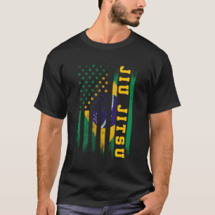 Jiu Jitsu Brazilian Bjj Brasilien Staaten Flag T-Shirt