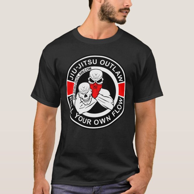 Jiu-Jitsu Circle - BlackRed-2D T-Shirt (Vorderseite)