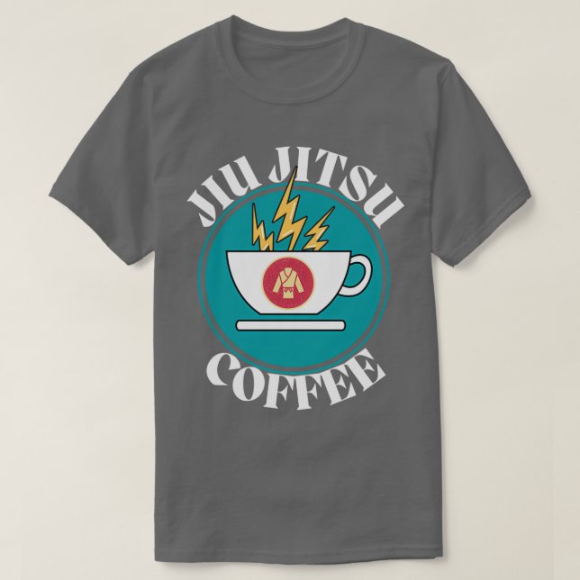 JIU JITSU COFFEE COFFEE LOGO COFFEE WITH A KICK 1 T-Shirt (Design vorne)