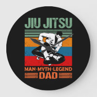 Jiu Jitsu Dad Man Legend martial arts Slogan retro