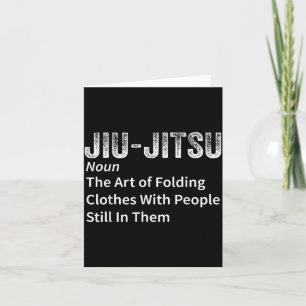 Jiu-Jitsu Definition Lustig BJJ Brasilianisches Ji Karte
