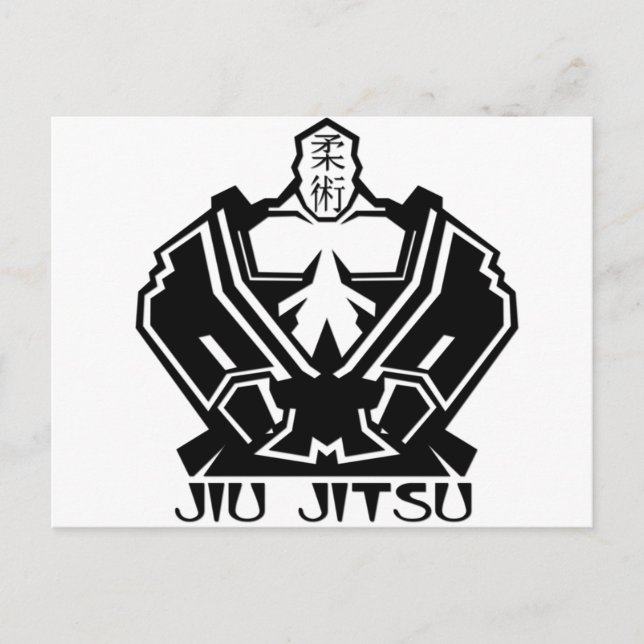 Jiu Jitsu - Der Kampf bereitet sich vor Postkarte (Vorderseite)