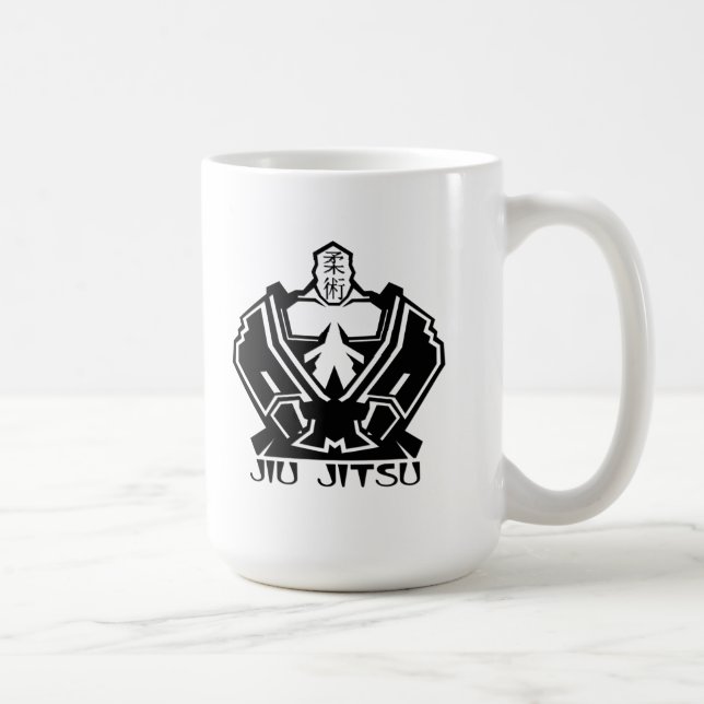 Jiu Jitsu - der Kämpfer bereitet sich vor Tasse (Rechts)