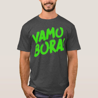 Jiu Jitsu Design Vamo Bora Green Light Martial Art T-Shirt