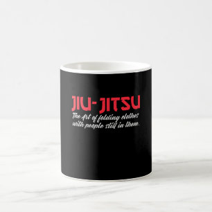 jiu-jitsu die Kunst, Leute zu falten Kaffeetasse