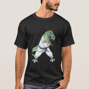 Jiu-Jitsu Dinosaur T-Rex Ninja Karate Kampfsport T-Shirt