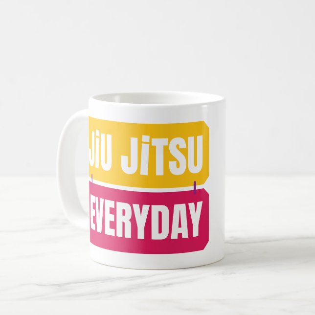 Jiu Jitsu Everyday Kaffeetasse (Vorderseite Links)