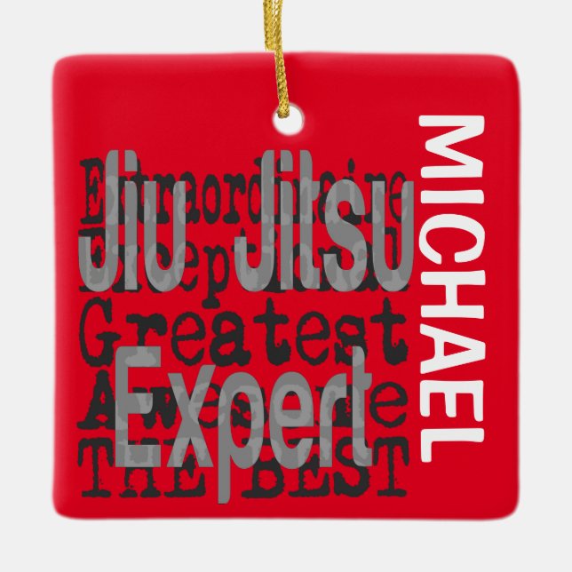Jiu Jitsu Expert Extraordinaire CUSTOM Keramikornament (Vorderseite)