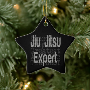 Jiu Jitsu Expert Extraordinaire Keramik Ornament