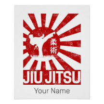 Jiu Jitsu Fighter Japanisch Vintage Kampfkunst