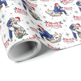 Jiu-Jitsu Frory Christmas Wrapping Paper Geschenkpapier